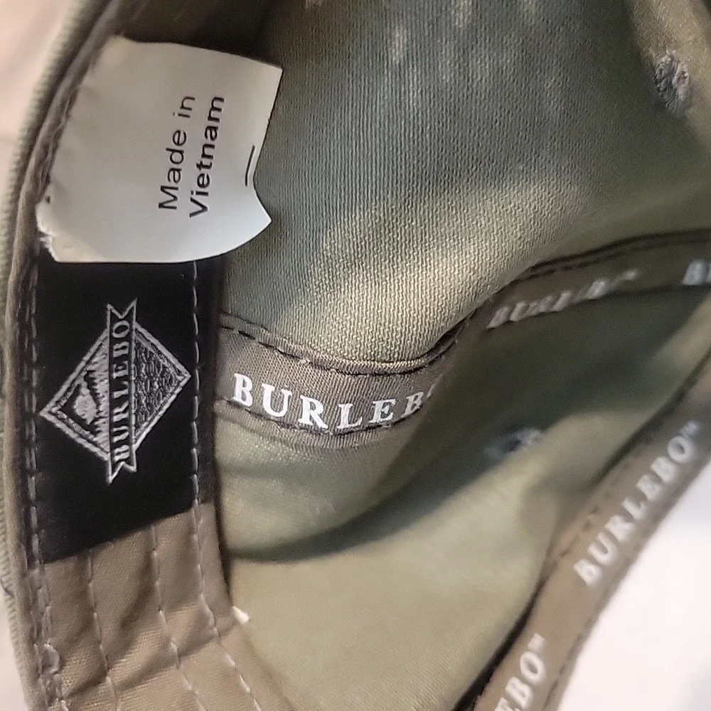 Burlebo Signature Logo Rope Snapback Hat Cap - Dark Moss Green One Size Snapback